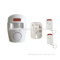 Wireless PIR motion sensor alarm with 2 Remote control